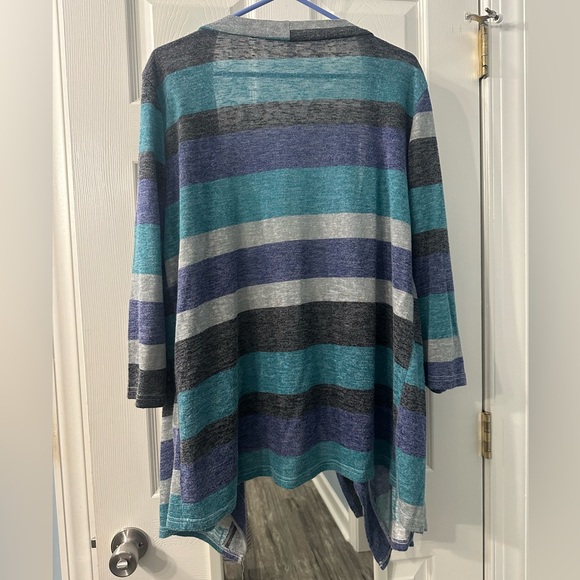 DEARCASE Women's Open Front Cardigans 3/4 Sleeve Draped Loose Cardigan size XL - Picture 5 of 7